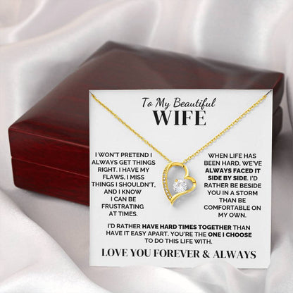 To My Wife – The One I Choose – Necklace