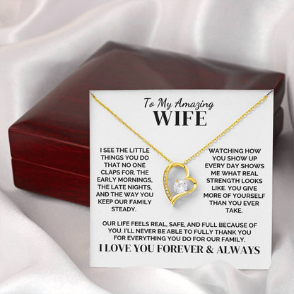 To My Wife – The Mom Our Family Needed – Necklace