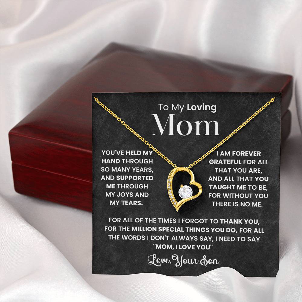 To My Mom - Forever Grateful For You - Necklace
