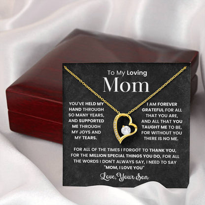 To My Mom - Forever Grateful For You - Necklace