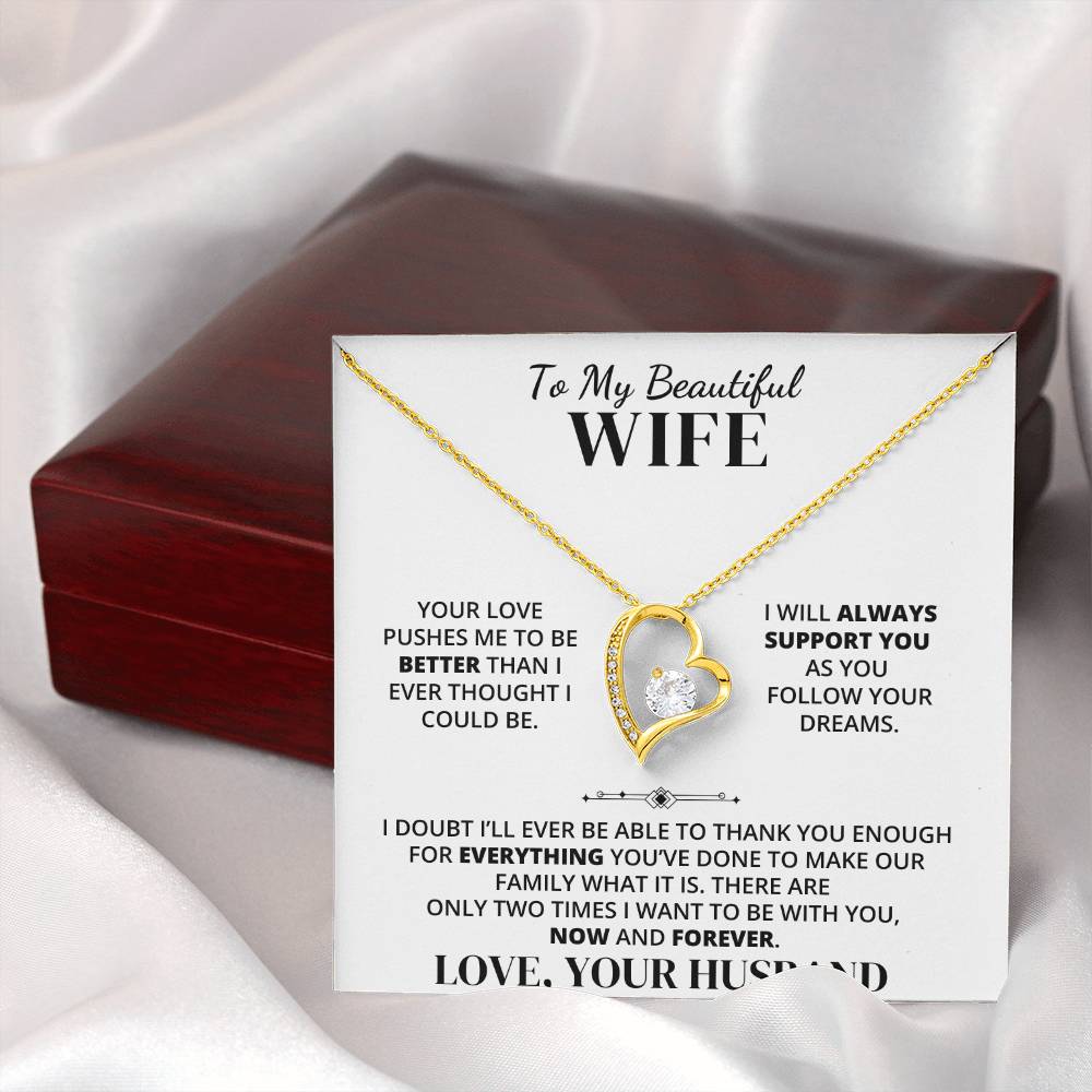 To My Wife – Thank You for Our Forever – Necklace