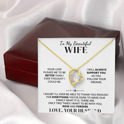 To My Wife – Thank You for Our Forever – Necklace