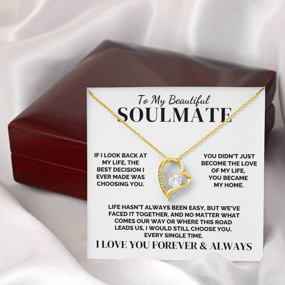 To My Soulmate – The Best Decision of My Life – Necklace