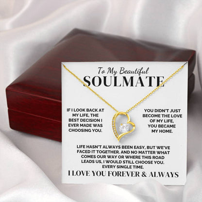 To My Soulmate – The Best Decision of My Life – Necklace