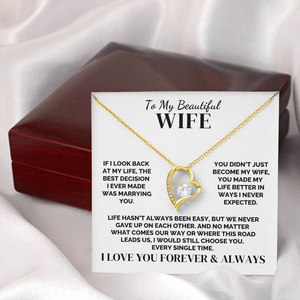 To My Wife – We Never Gave Up – Necklace