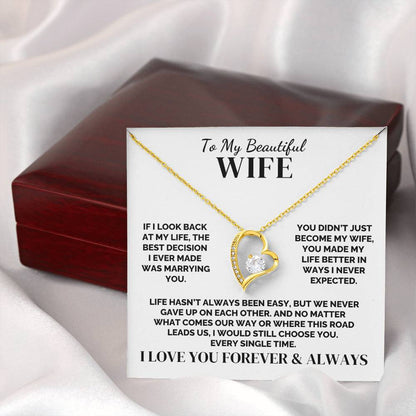 To My Wife – We Never Gave Up – Necklace