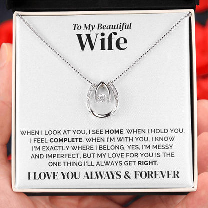 To My Wife – Exactly Where I Belong – Necklace