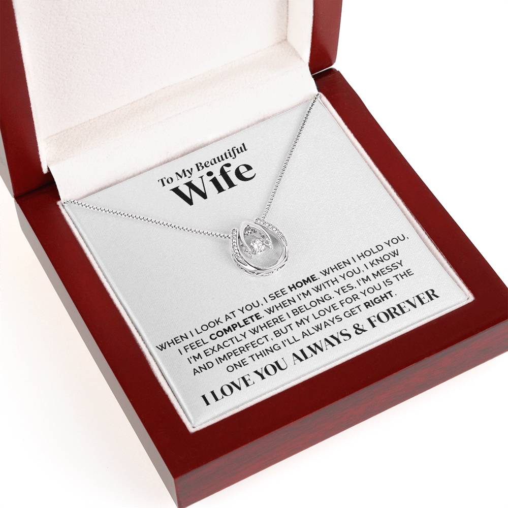 To My Wife – Exactly Where I Belong – Necklace