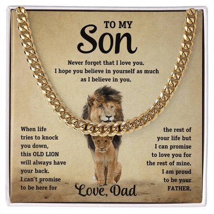 To My Son - This Old Lion - Link Chain