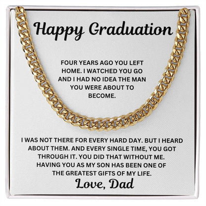 To My Son - You Did That Without Me - Cuban Link Chain
