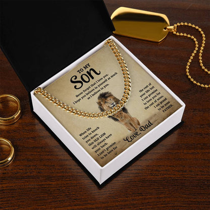 To My Son - This Old Lion - Link Chain