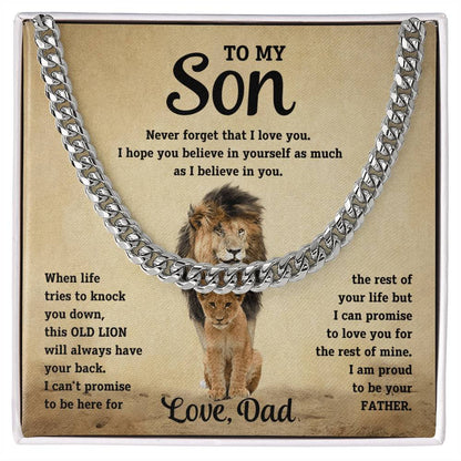 To My Son - This Old Lion - Link Chain