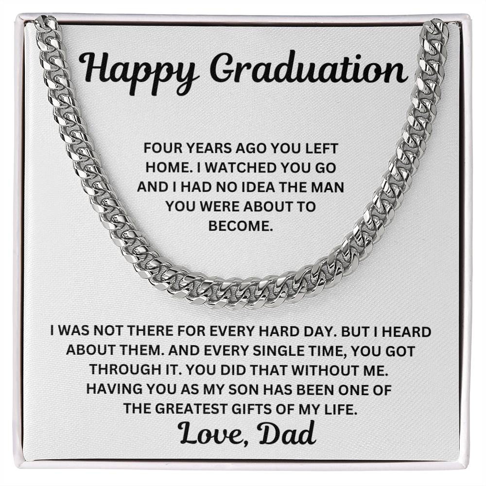 To My Son - You Did That Without Me - Cuban Link Chain