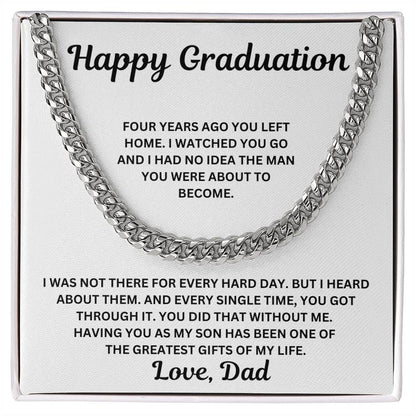 To My Son - You Did That Without Me - Cuban Link Chain