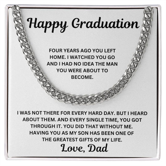 To My Son - You Did That Without Me - Cuban Link Chain