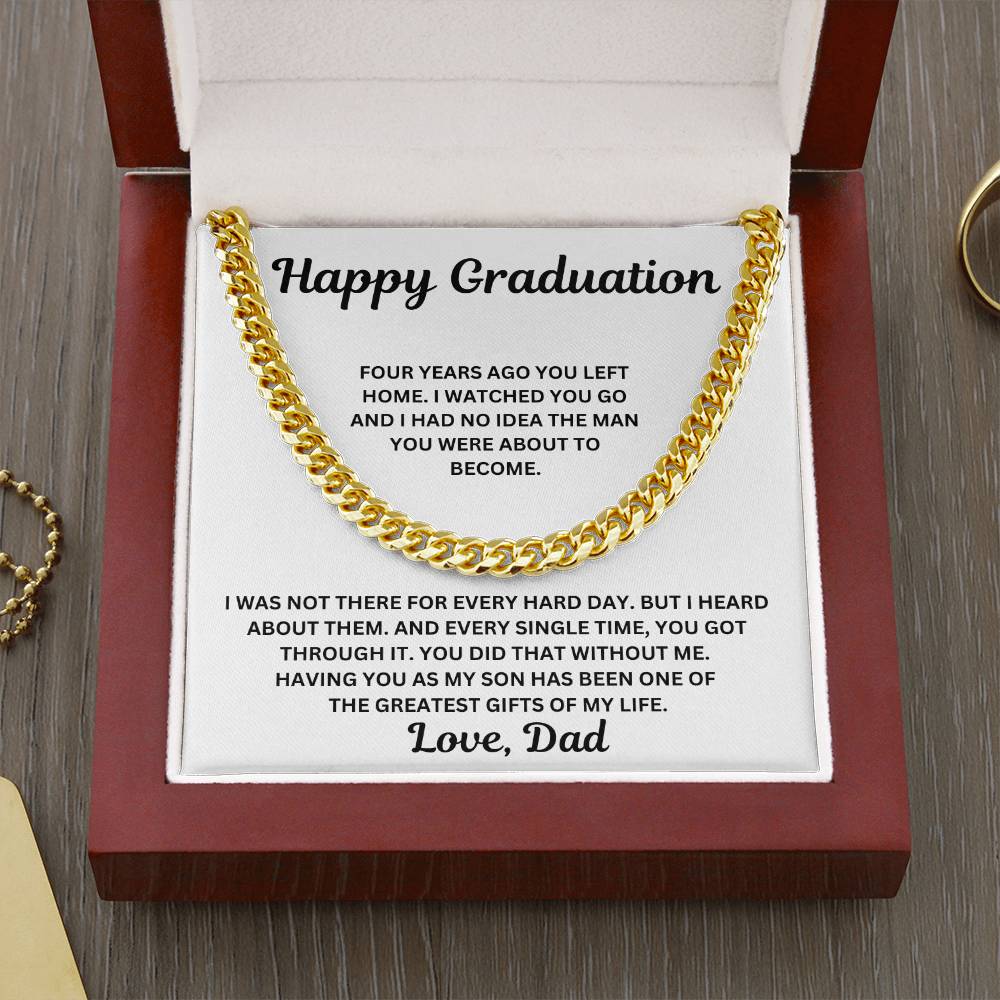 To My Son - You Did That Without Me - Cuban Link Chain