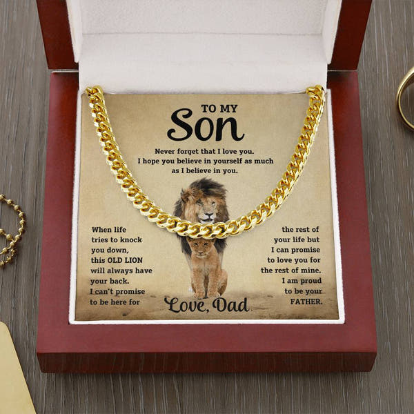 To My Son - This Old Lion - Link Chain