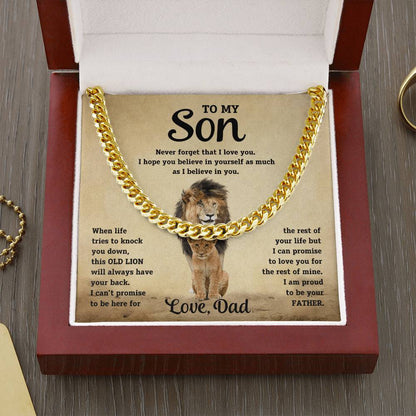 To My Son - This Old Lion - Link Chain