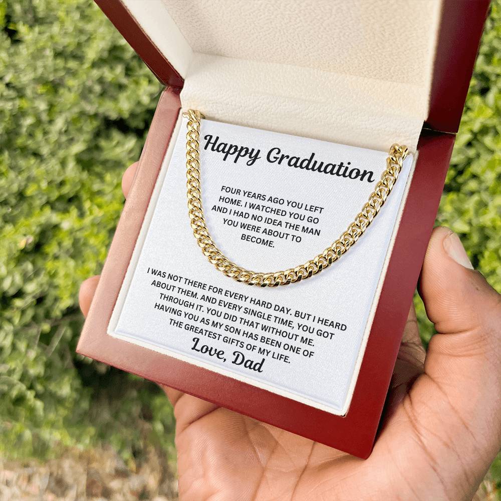 To My Son - You Did That Without Me - Cuban Link Chain