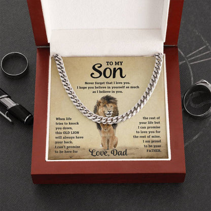To My Son - This Old Lion - Link Chain