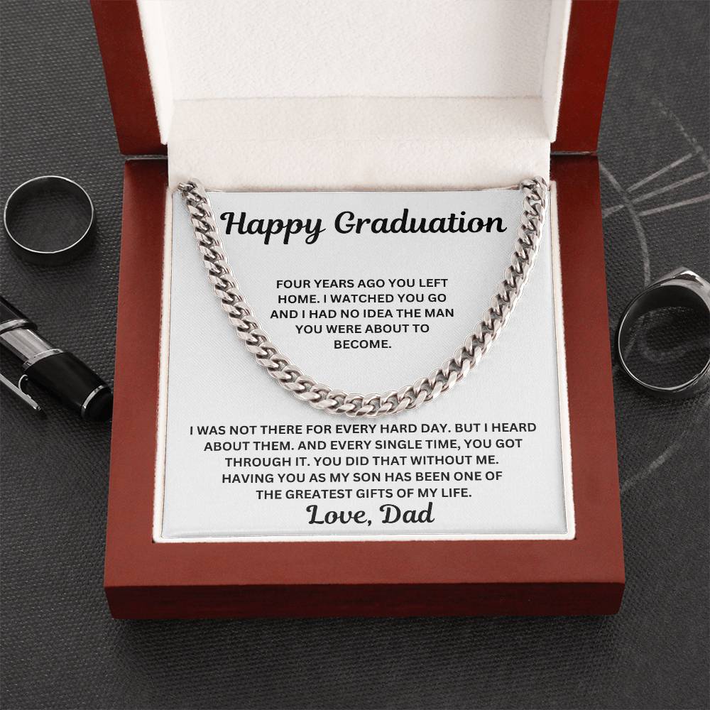 To My Son - You Did That Without Me - Cuban Link Chain