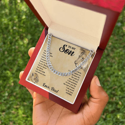 To My Son - Never Forget - Link Chain