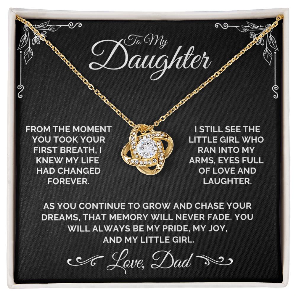 To My Daughter - My Little Girl - Necklace
