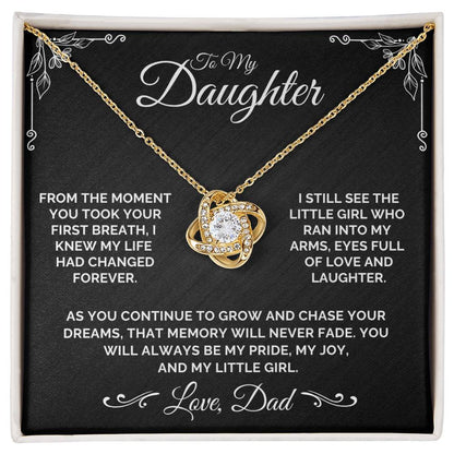 To My Daughter - My Little Girl - Necklace