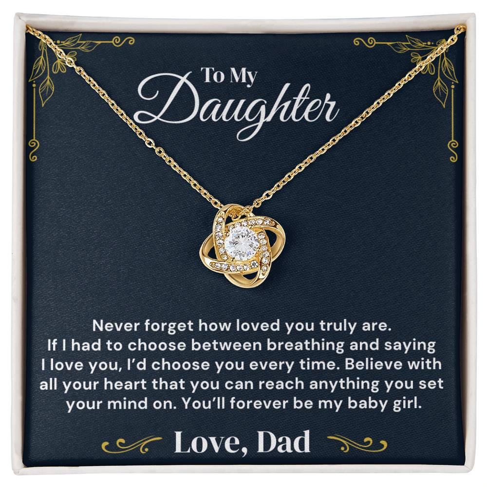 To My Daughter – Loved Beyond Measure – Necklace
