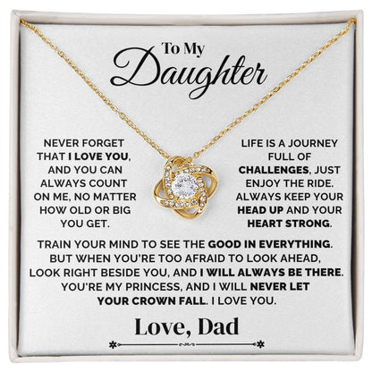 To My Daughter – I’ll Always Be Here – Necklace
