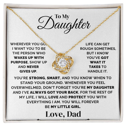 To My Daughter – I've Got Your Back – Necklace