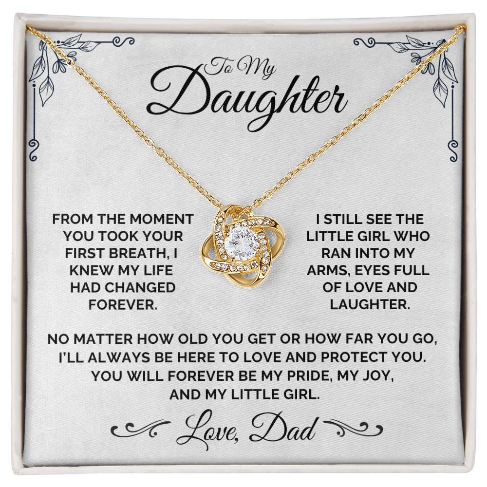 To My Daughter - My Little Girl - Necklace