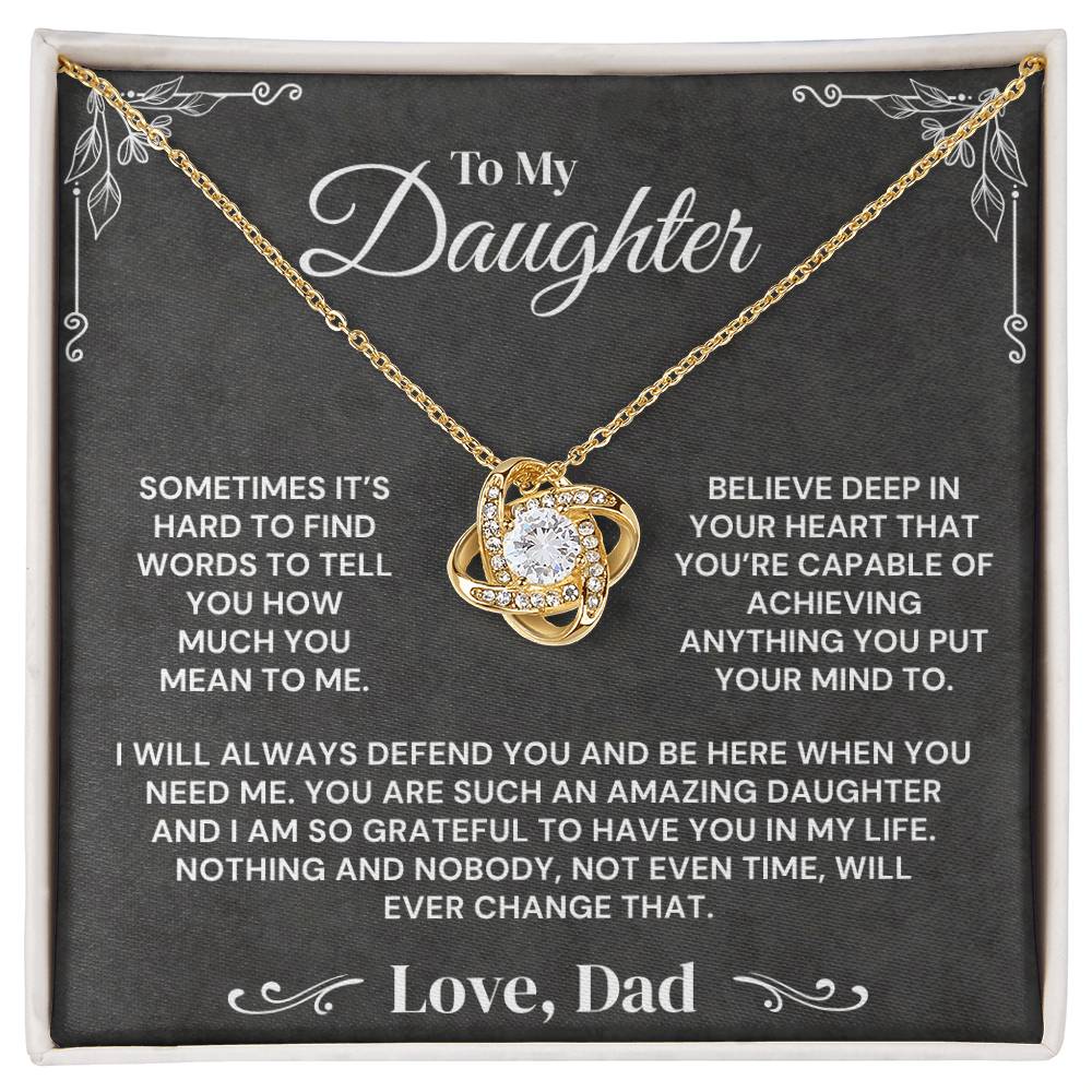 To My Daughter - You Mean Everything To Me - Necklace
