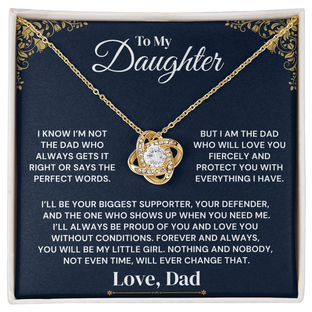 To My Daughter - My Fierce Love and Protection - Necklace