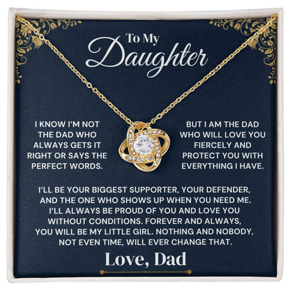 To My Daughter - My Fierce Love and Protection - Necklace