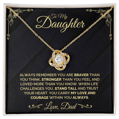 To My Daughter - Trust Your Heart - Necklace