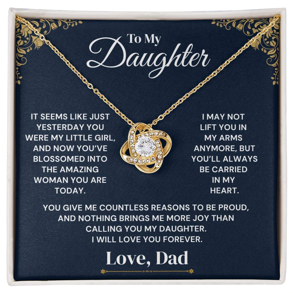 To My Daughter – Just Yesterday – Necklace