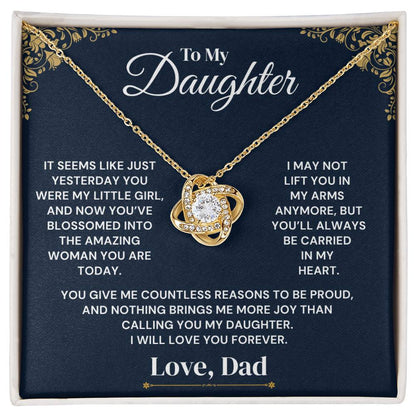 To My Daughter – Just Yesterday – Necklace