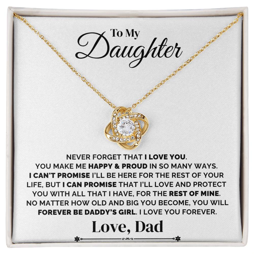 To My Daughter – Daddy’s Forever Promise – Necklace