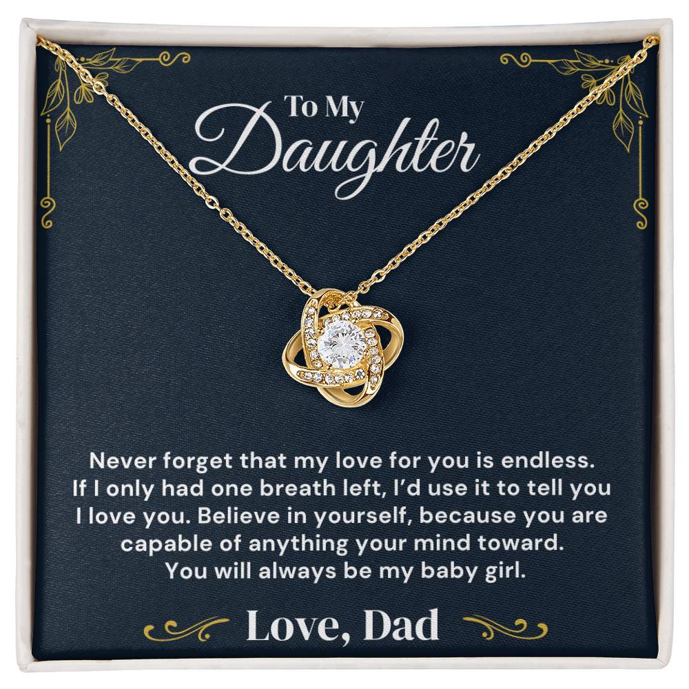 To My Daughter – Endless Love Always – Necklace