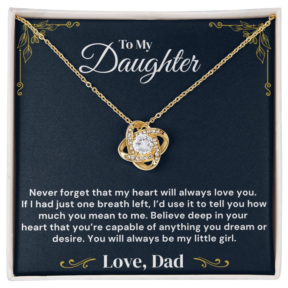 To My Daughter – My Heart Is Yours Always – Necklace