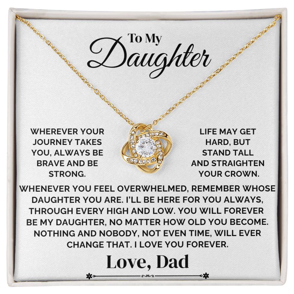 To My Daughter – Straighten Your Crown – Necklace