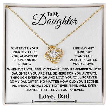 To My Daughter – Straighten Your Crown – Necklace