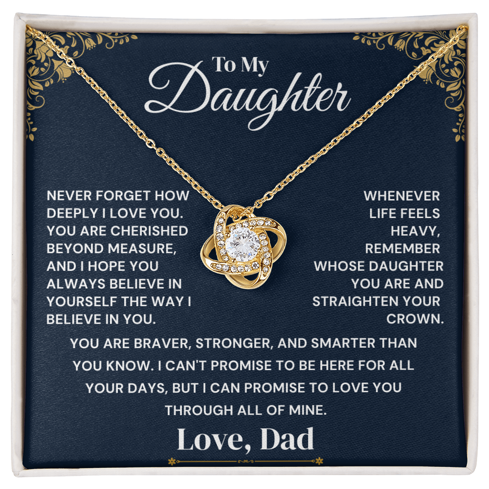 To My Daughter - Believe In Yourself - Necklace