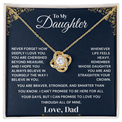 To My Daughter - Believe In Yourself - Necklace