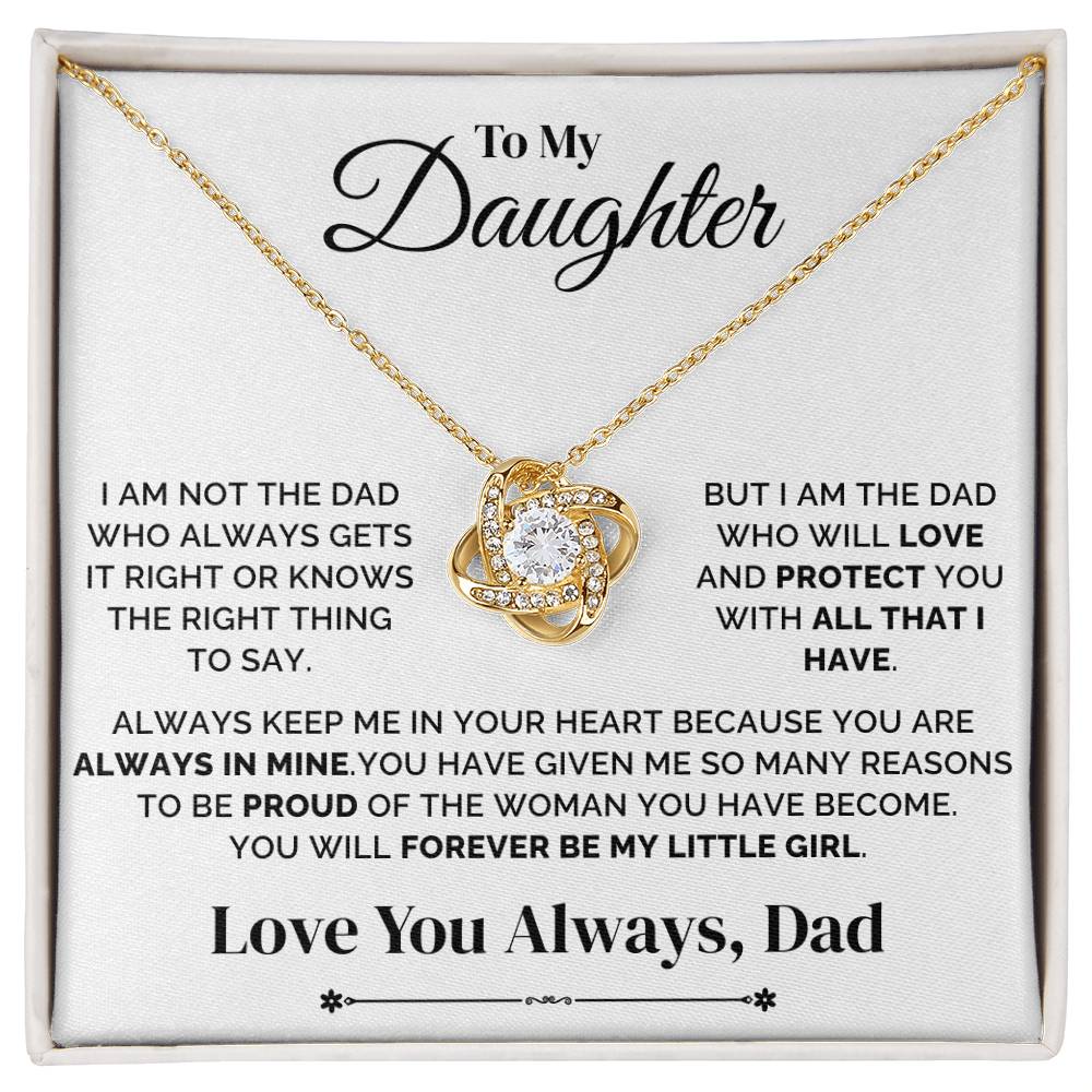 To My Daughter – Always in My Heart – Necklace