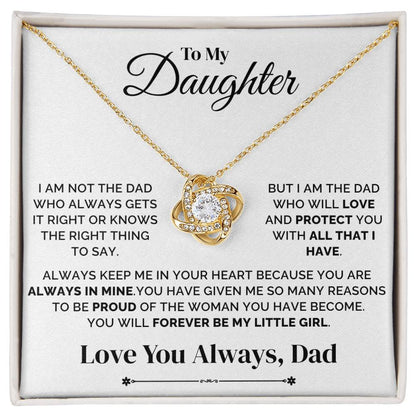 To My Daughter – Always in My Heart – Necklace