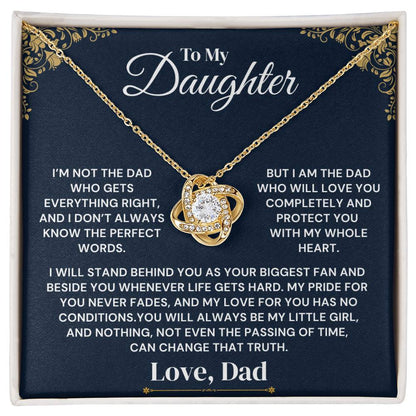 To My Daughter - My Heart Will Always Protect You - Necklace