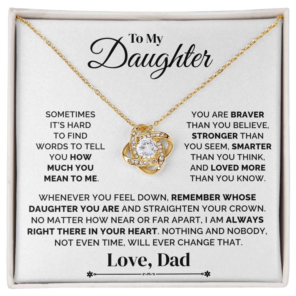 To My Daughter – Straighten Your Crown – Necklace