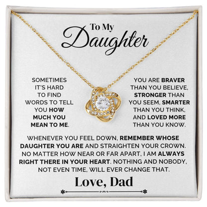 To My Daughter – Straighten Your Crown – Necklace